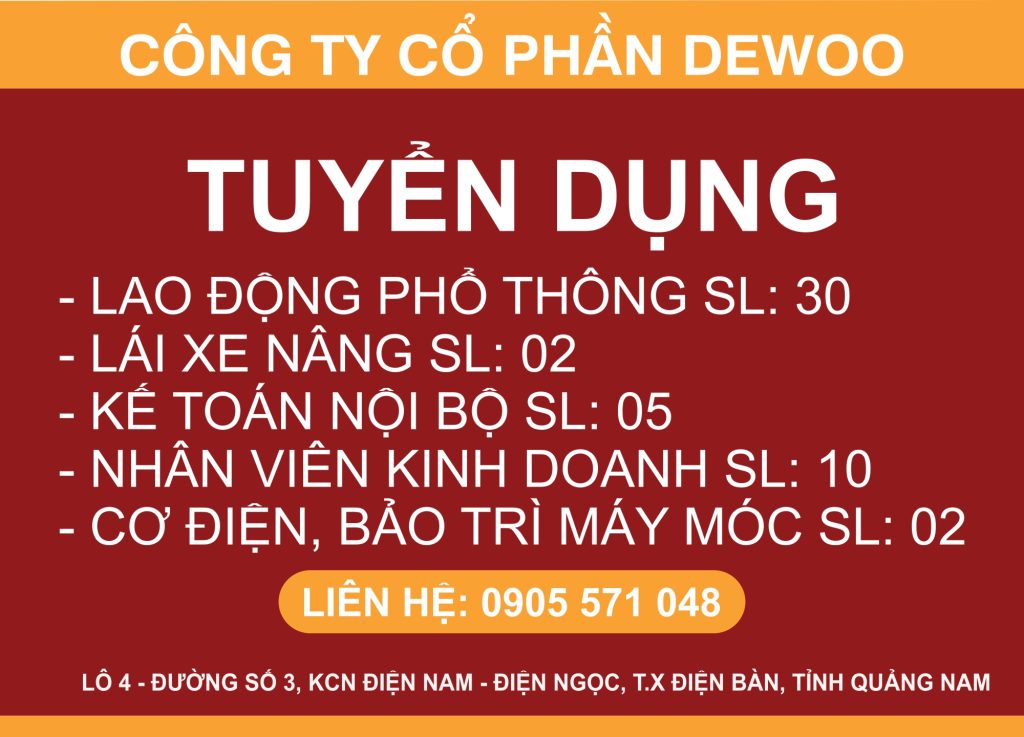 tuyển dụng nhân sự tháng 4 năm 2021