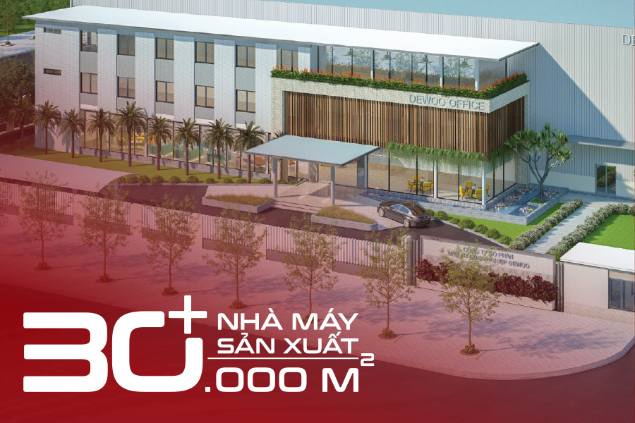 Nhà máy hiện đại với diện tích hơn 30.000m2