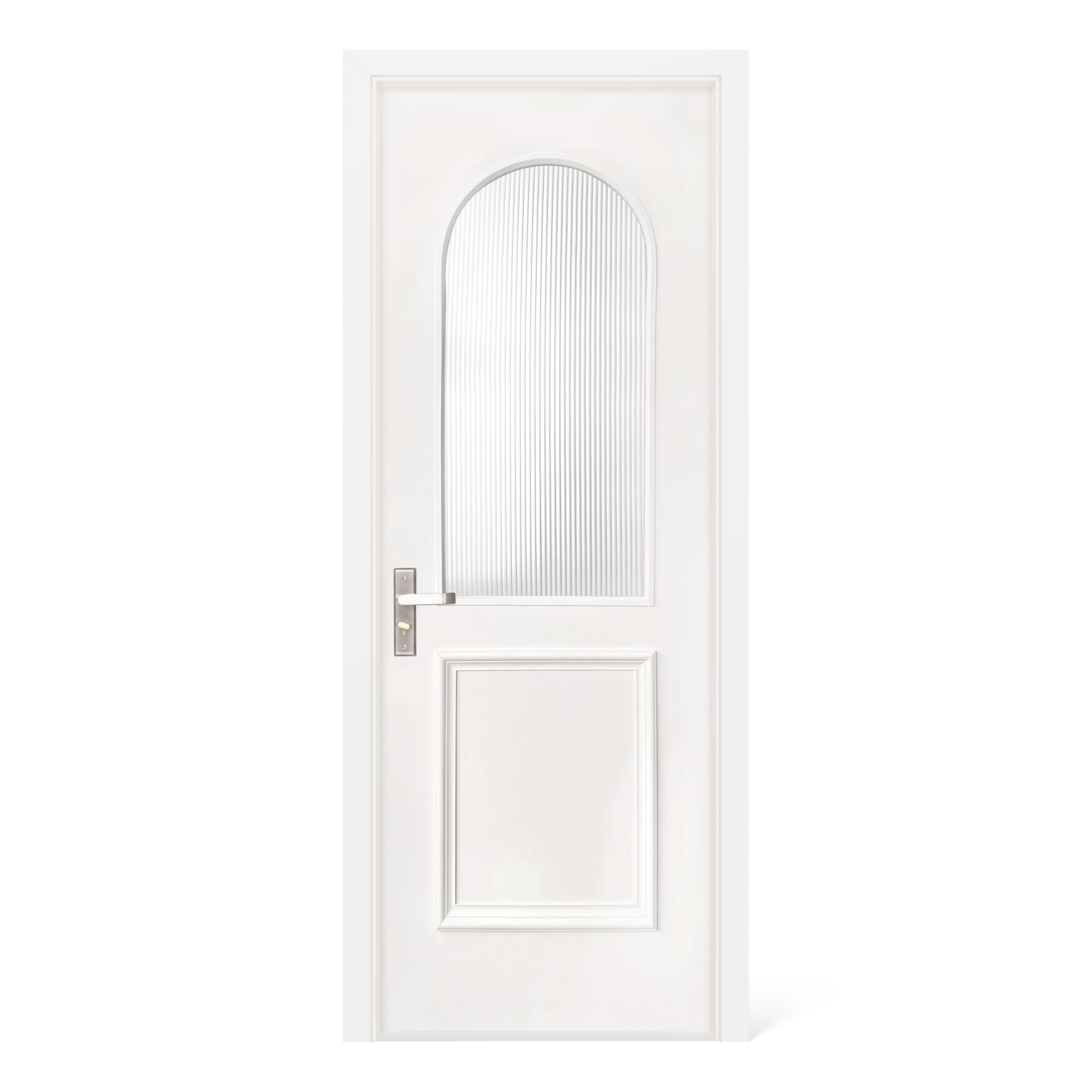Cửa gỗ nhựa composite ô kính vòm M11