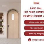 Bảng màu cửa nhựa composite DEWOO DOOR 2026