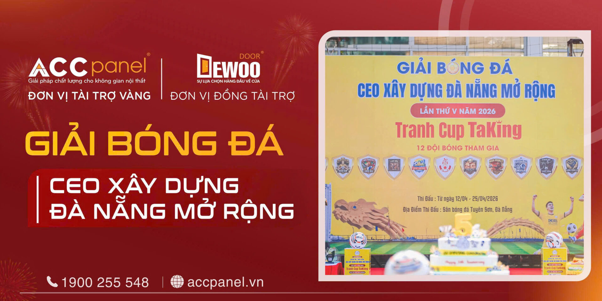 KHAI MẠC GIẢI BÓNG ĐÁ CEO XÂY DỰNG ĐÀ NẴNG LẦN THỨ 5 – NĂM 2026